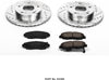 K2384 Front Z23 Carbon Fiber Brake Pads with Drilled & Slotted Brake Rotors Kit