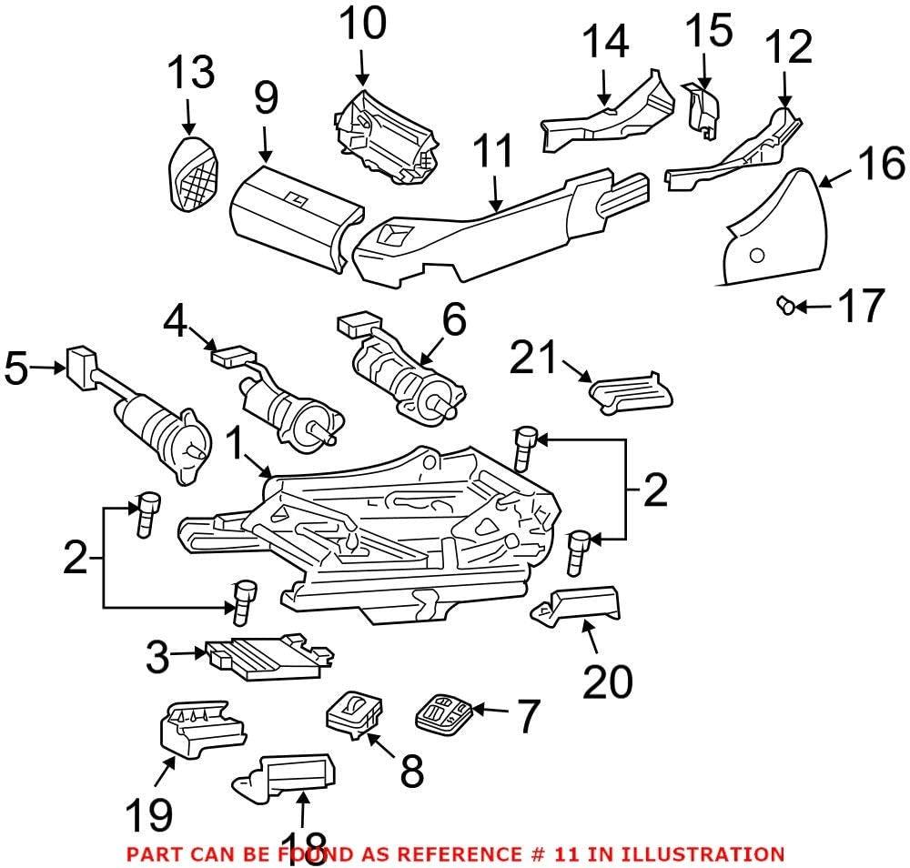 Genuine OEM Seat Track Cover for Mercedes 23091845309051