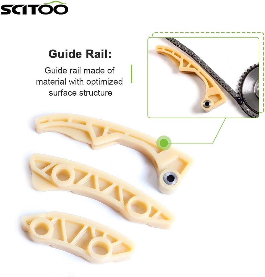 9-4202S Engine Timing Chain Kit Sets Replaces for Pontiac for Chevrolet for Saturn for Oldsmobile Sunfire HHR Cobalt Sky Vue G5 Aura Malibu Ion Cavalier Classic Grand Am Alero 2.2L 2.0L 2.4L