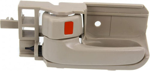 Compatible with Toyota Corolla Interior Door Handle Front, Driver Side Beige (2003-2008) | with Door Lock Button| Trim:All Submodels