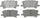 Silver 14D996M Semi-Metallic Rear Disc Brake Pad Set