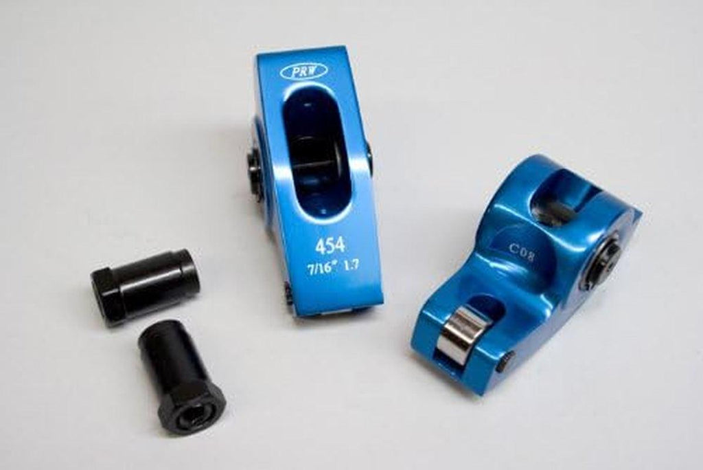 0345402 1.7 X 7/16" Aluminum Rocker Arm for Chevy 396-454 1966-00, Ford 351C-M, 429, 460 , Blue