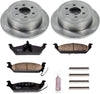 KOE2192 Autospecialty Rear Replacement Brake Kit-Oe Brake Rotors & Ceramic Brake Pads
