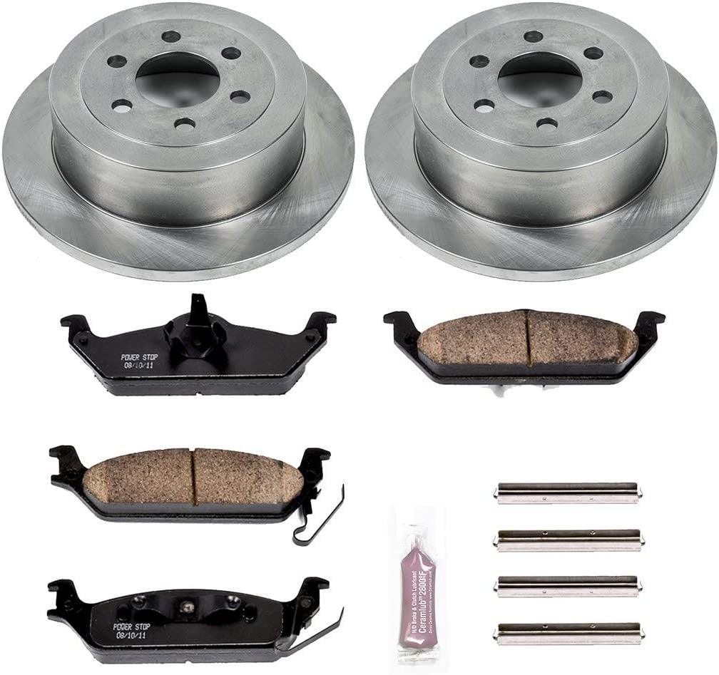 KOE2192 Autospecialty Rear Replacement Brake Kit-Oe Brake Rotors & Ceramic Brake Pads