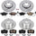 Power Stop K529 Front and Rear Z23 Carbon Fiber Brake Pads with Drilled & Slotted Brake Rotors Kit