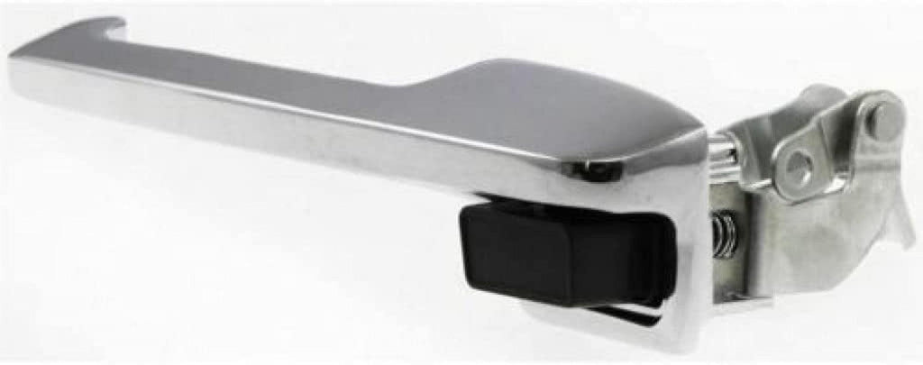 For Ford F-150 Exterior Door Handle Front, Driver Side Chrome (1980-1996) | with Key Hole| Trim:All Submodels