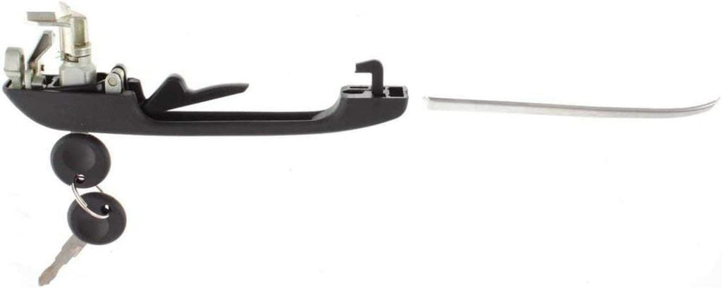 Front Exterior Door Handle Set of 2 Compatible with 1979-1984 Volkswagen Rabbit, Fits 1980-1983 Volkswagen Rabbit Pickup Textured Black Driver Side