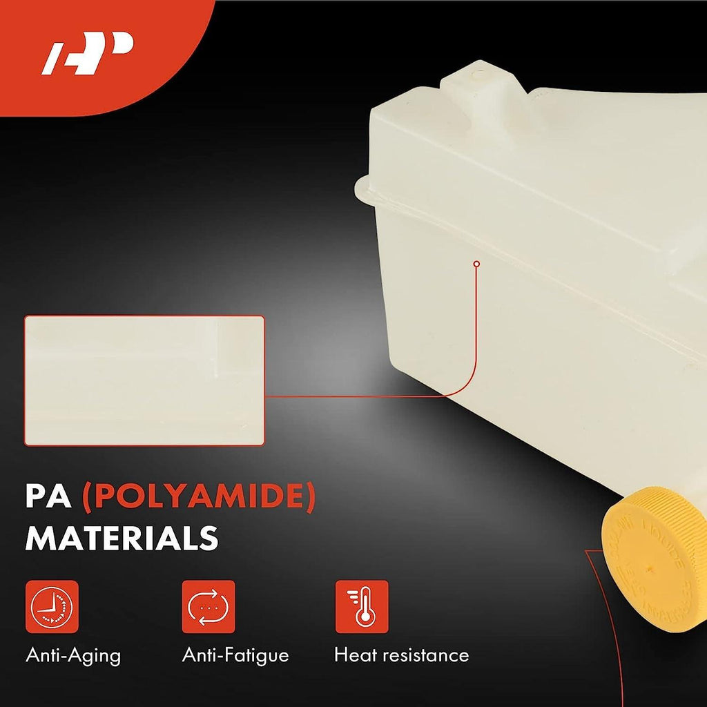 A-Premium Non-Pressurized Engine Coolant Expansion Tank with Cap Compatible with Nissan Versa 2009-2011 Sedan 2007-2011 Sedan 2007-2012 Hatchback