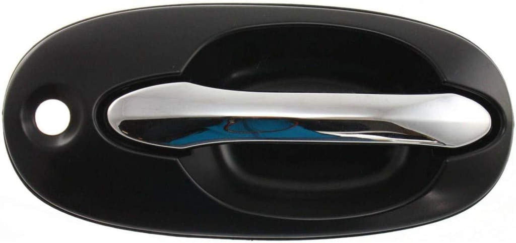 for Kia Sedona Exterior Door Handle Front, Passenger Side Primed Bezel with Chrome Lever (2002-2005) | with Key Hole | Trim: EX | KI1311102 | 0K53A58410AXX