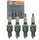 4 Pc Champion Double Platinum Spark Plugs Compatible with Hyundai Excel 1.5L L4 1986-1994