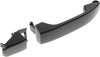 Exterior Rear Door Handle Compatible with GMC Canyon/Colorado 2015-2016 RH=LH Smooth Black Handle+Cover+Gasket US Built