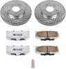 K3100-26 Front Z26 Carbon Fiber Brake Pads with Drilled & Slotted Brake Rotors Kit