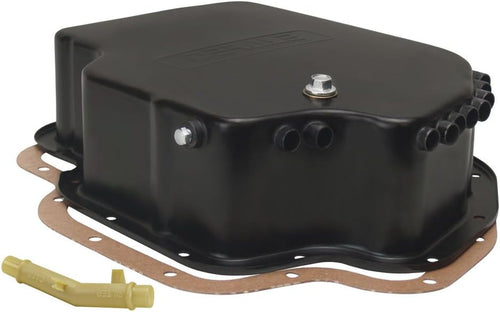 14202 Transmission Cooling Pan for GM Turbo 400 Deep Pan, Black