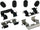 Gold 18K1699X Front Disc Brake Caliper Hardware Kit with Clips and Seals