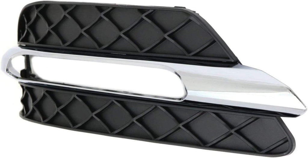 Front Fog Lamp Molding Compatible with 2012-2014 Mercedes Benz C300, Mercedes Benz C250 Set of 2 Passenger and Driver Side Primed Sedan