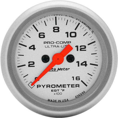 4344 Ultra-Lite Electric Pyrometer Gauge Kit,2.3125 In.