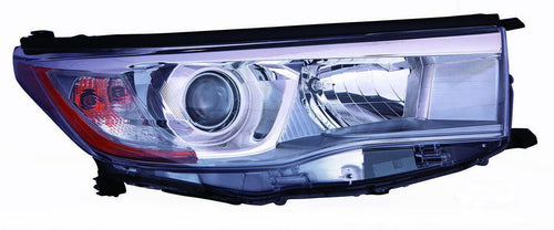 Depo Headlight Assembly for 14-16 Highlander 312-11F2R-AS7