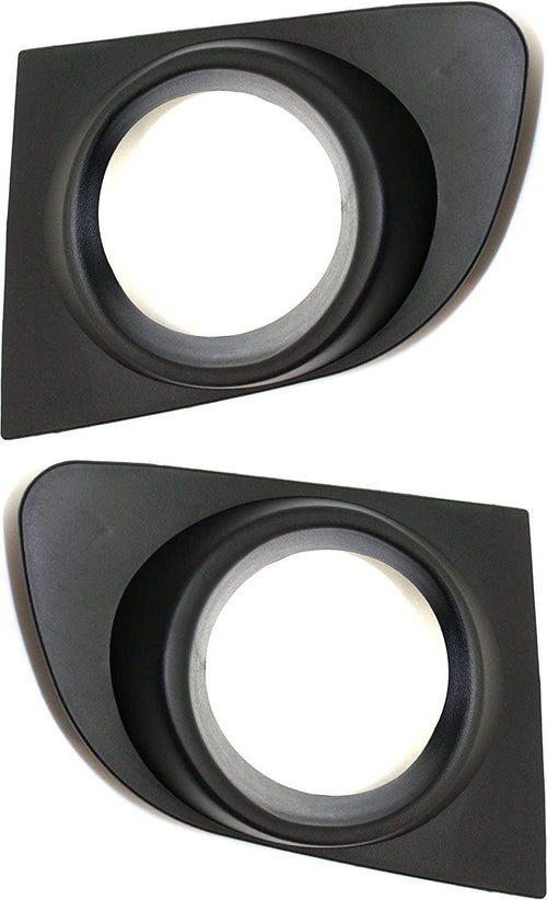 Front Fog Light Trim Set of 2 Compatible with 2007-2012 Nissan Sentra Driver and Passenger Side