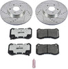 K3029-26 Front Z26 Carbon Fiber Brake Pads with Drilled & Slotted Brake Rotors Kit