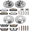 K1915-36 Front and Rear Z36 Truck & Tow Brake Kit, Carbon Fiber Ceramic Brake Pads and Drilled/Slotted Brake Rotors