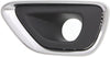 Front, Driver and Passenger Side Fog Light Trim Set of 2 Compatible with 2014-2016 Jeep Grand Cherokee Black, with Chrome Trim, Laredo, Limited, Overland, Summit Models, Black and Chrome