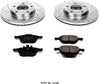 K120 Front Z23 Carbon Fiber Brake Pads with Drilled & Slotted Brake Rotors Kit