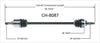 CH-8087 CV Axle Shaft
