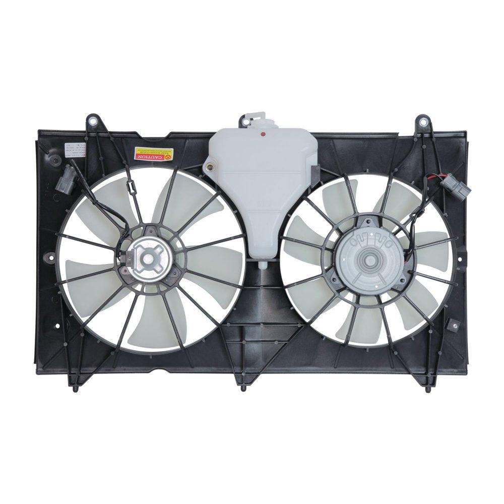 TYC 620690 Honda Accord Replacement Radiator/Condenser Cooling Fan Assembly Fits 2003 Honda Accord