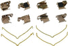Gold 18K429X Front Disc Brake Caliper Hardware Kit with Clips and Springs