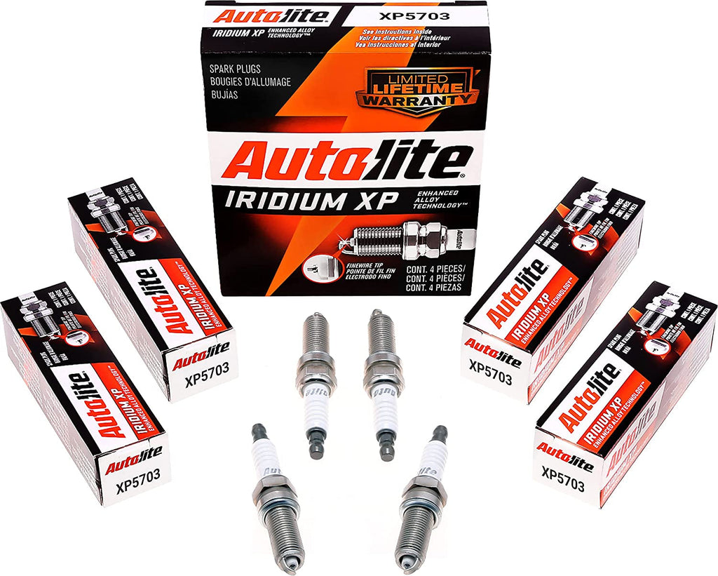 Autolite Iridium XP Automotive Replacement Spark Plugs, XP5703 (4 Pack)