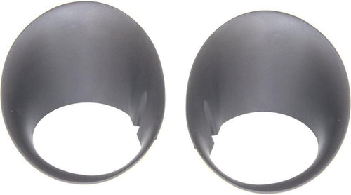 Fog Light Molding Compatible with Dodge 2008 Dodge Ram 1500 Set of 2 Plastic Left and Right Side