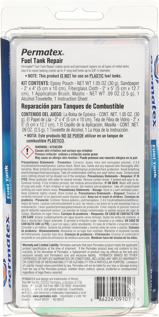 Permatex 09101 Fuel Tank Repair Kit