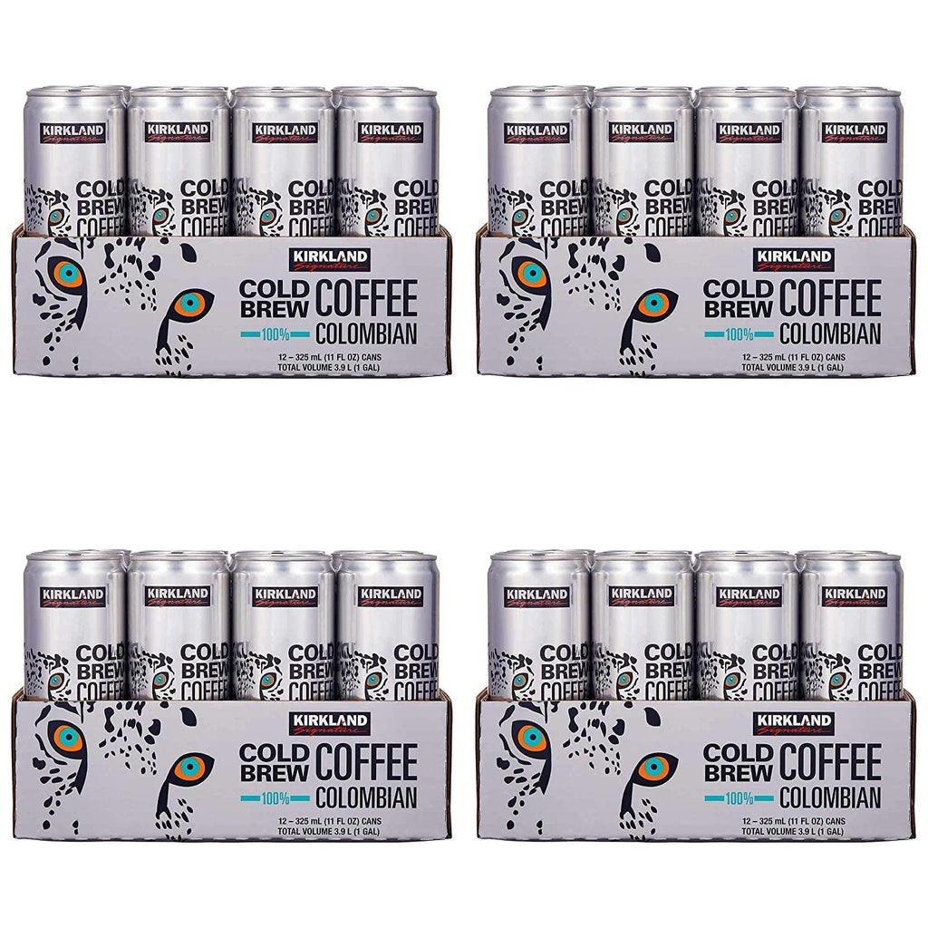 Signature Cold Brew Colombian Coffee 12 Cans /11 Fl Ounce Net Wt 132 Fl Ounce Pack of 4