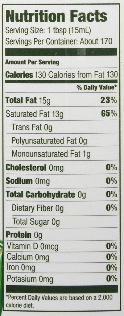 Virgin Coconut Oil, Cold Pressed Unrefined, Bulk Food Service - 84 Fl Oz | Pack of 8