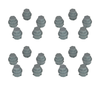 Dorman Wheel Lug Nut Caps Gray Kit for Buick Chevy Buick Pontiac Saturn