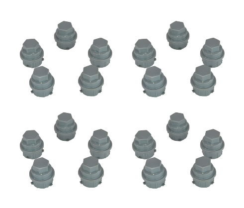 Dorman Wheel Lug Nut Caps Gray Kit for Buick Chevy Buick Pontiac Saturn