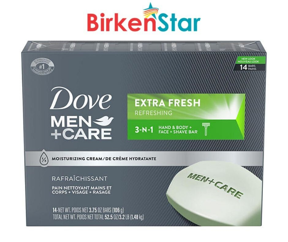 Dove Men+Care Body and Face Bar Soap, Extra Fresh (3.75 oz., 14 ct.) Great Price