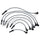 Walker Spark Plug Wire Set for Ranger, B2300, Topaz, Mustang 924-1202