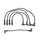 Denso Spark Plug Wire Set for Cimarron, Monza, Starfire, Sunbird 671-4024