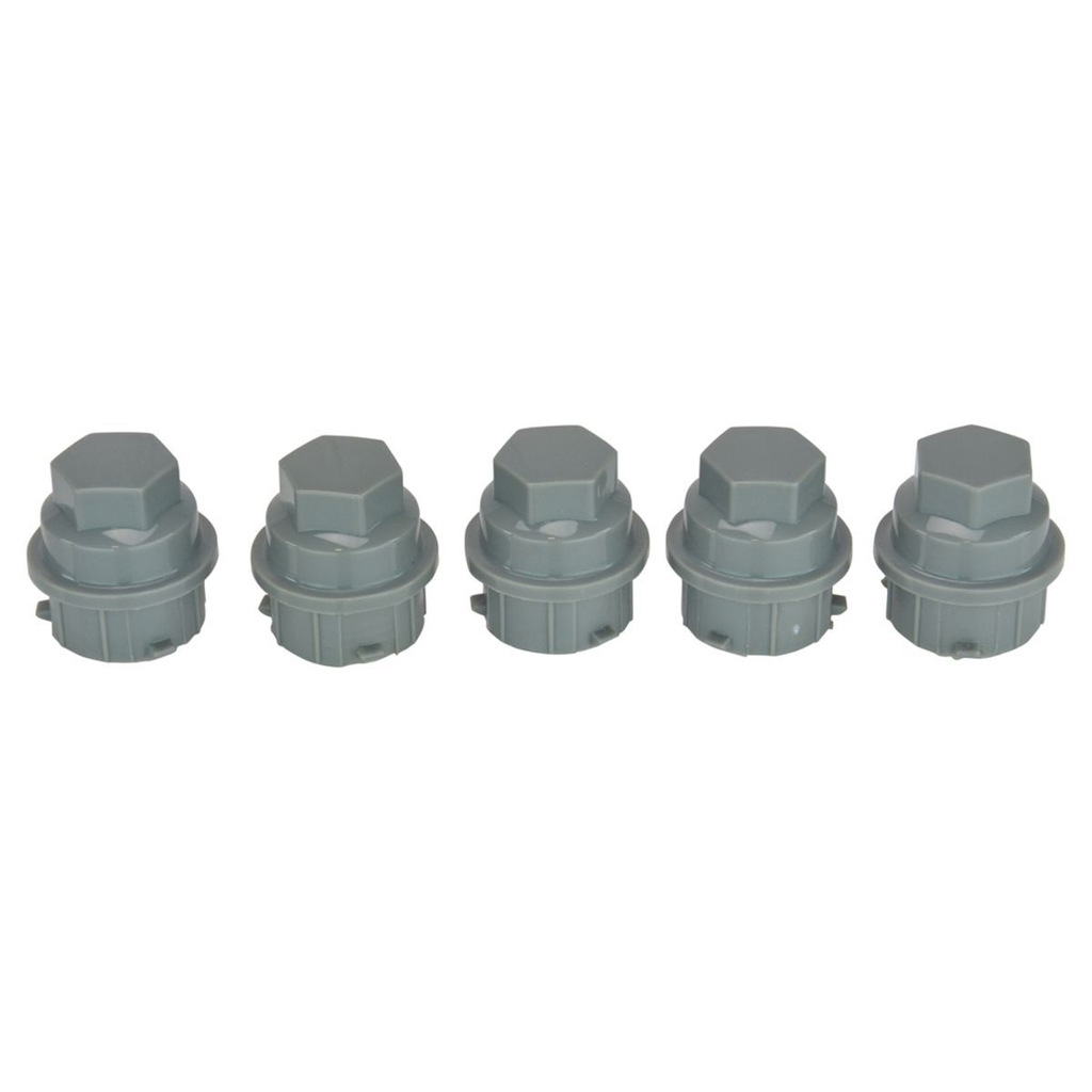 Dorman Wheel Lug Nut Caps Gray Kit for Buick Chevy Buick Pontiac Saturn