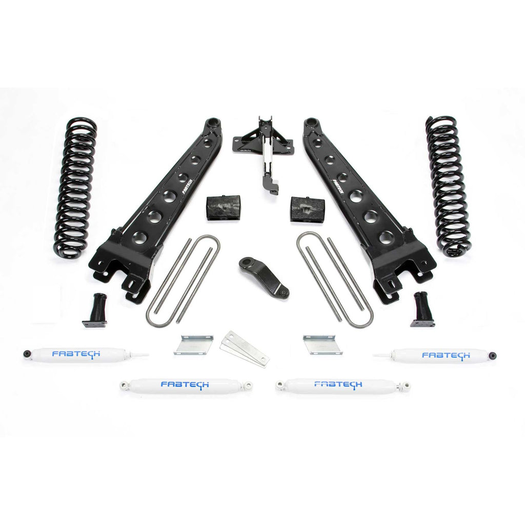 Fabtech 6" RAD ARM SYS W/COILS & PERF SHKS 2017 FORD F450/F550 4WD DIESEL