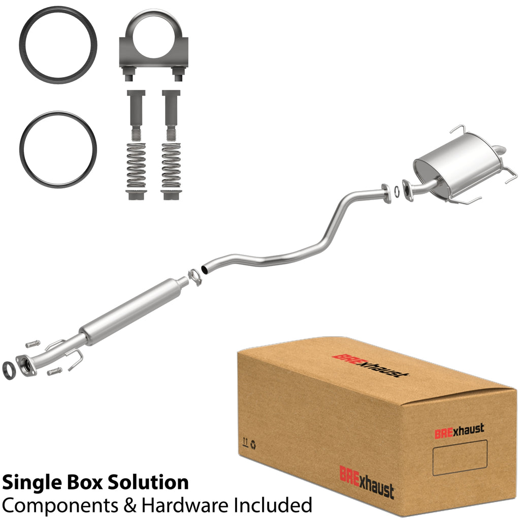 BRExhaust 2009-2014 Nissan Cube L4 1.8L Direct-Fit Replacement Exhaust System