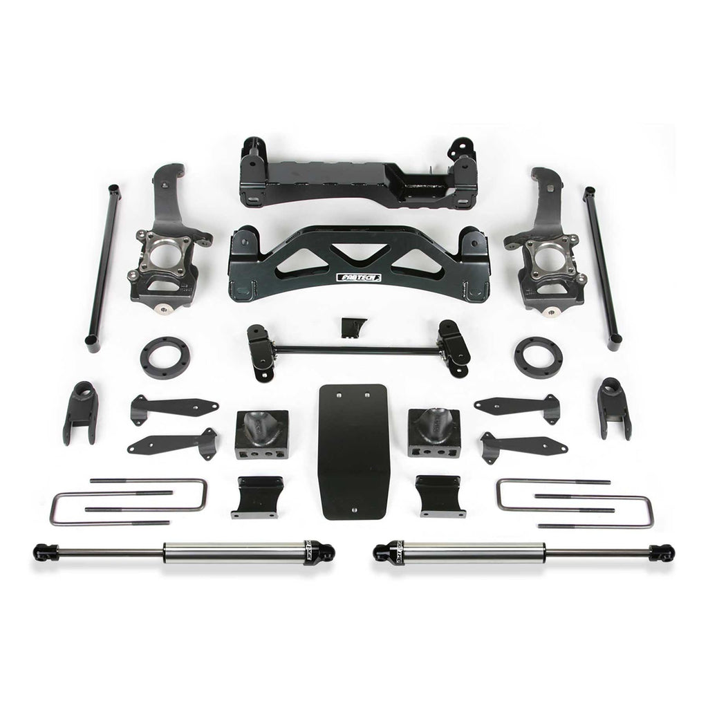 Fabtech 6" BASIC SYS W/FRT SHK EXTNS & RR DLSS 04-08 FORD F150 4WD V8 ONLY