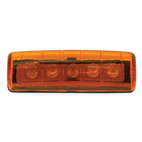 5 Diode Single Row LED Light Amber, Each