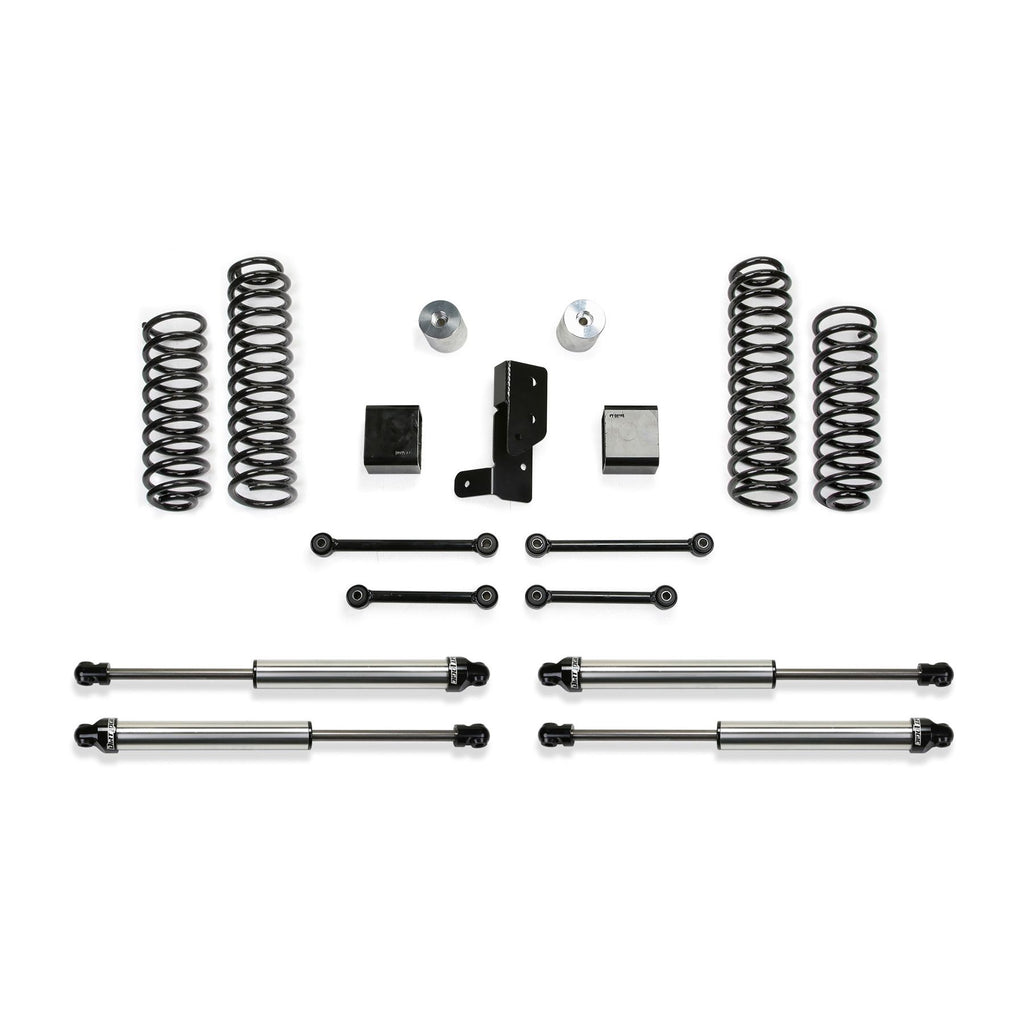 Fabtech 3" SPORT SYSTEM W/ DL SHKS 2018-22 JEEP JL 4-DOOR 4WD