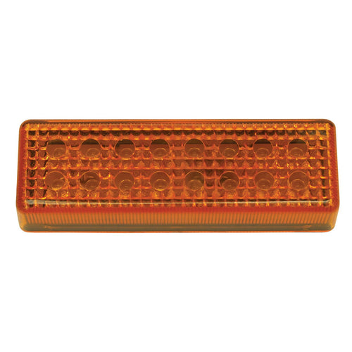 16 Diode Double Row LED Light, Amber