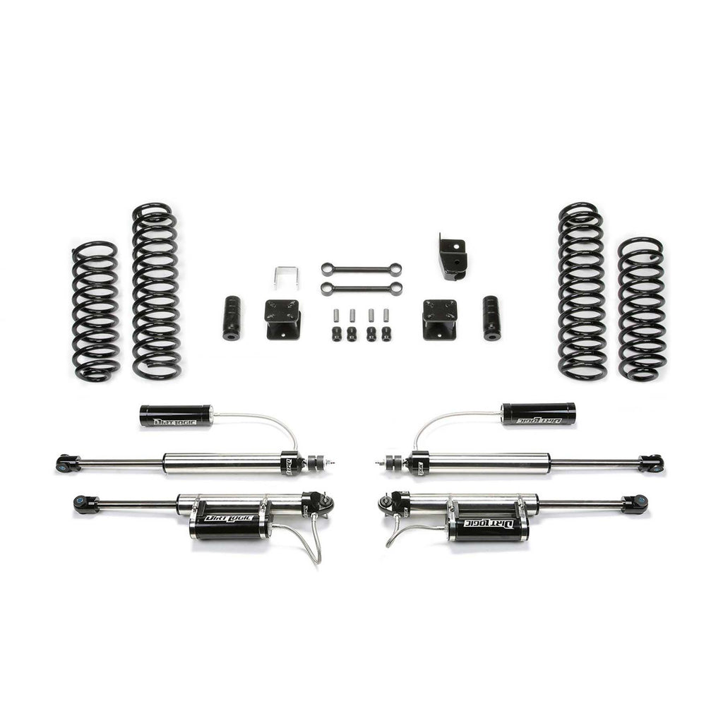 Fabtech 3" SPORT SYSTEM W/ DLSS RESI 2007-18 JEEP JK 2-DOOR