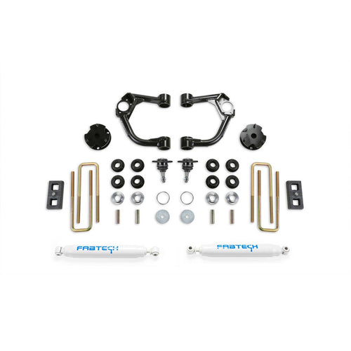 Fabtech 3.5 in. BJ UCA SYS W/ PERF SHKS 2019-20 FORD RANGER 4WD W/O INTRUSION BEAM KIT