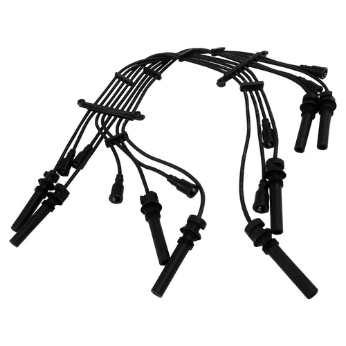 Crown Automotive - Rubber Black Ignition Wire Set