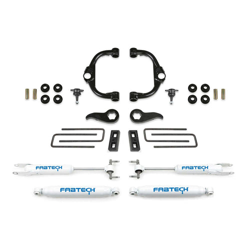 Fabtech 3.5 in. BJ UCA KIT W/ PERF SHKS 2020-21 GM K3500HD